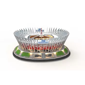 3D-palapeli cubicfun PGE National LED Model 306-L541H — LED-valaistu arkkitehtoninen paperimalli