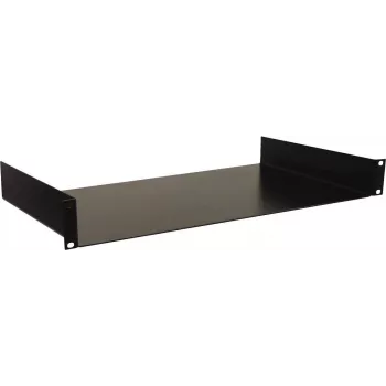Rack-asennushylly Omnitronic 30100916 1U, musta, teräs 19 tuumaa