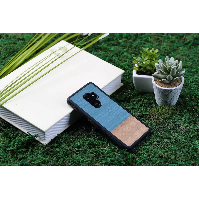 Älypuhelinkotelo man and wood Samsung Galaxy S9 Plus — Denim musta