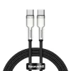 USB-C–USB-C-kaapeli Baseus CATJK-C01, USB 3.2 Gen 1, 1 m, musta