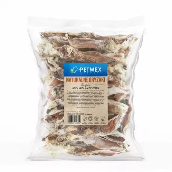 Koiranherkut PETMEX kaninkorvat karvalla 200 g