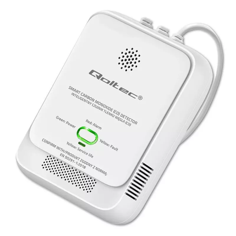 CO-hälytin QOLTEC 52576 – häkäanturi, 85 dB hälytys