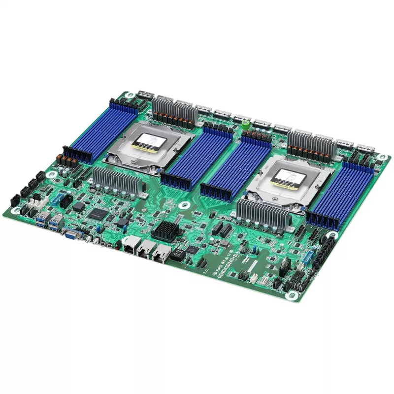 Emolevy ASRock GENOA2D24G-2L+ — AMD SoC, Socket SP5, ATX, 24x DDR5-DIMM, jopa 12,3 TB, 2x GbE