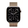 Apple Watch GPS + Cellular 46 mm kultainen titaanikotelo kultainen Milanese Loop S/M