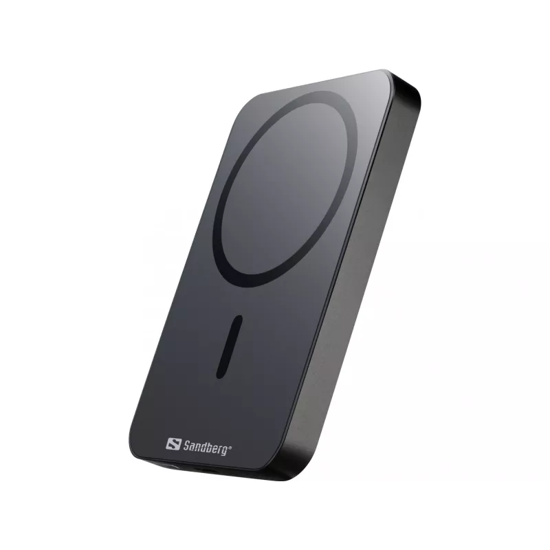 Kannettava virtapankki Sandberg Mag Wireless Powerbank 5000 ALU, 5000 mAh