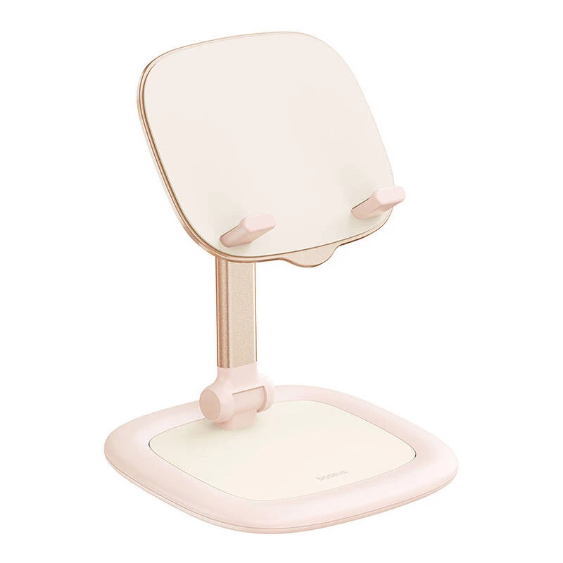 Tabletin ja puhelimen teline Baseus Seashell Series pinkki – korkeussäädettävä, kevyt