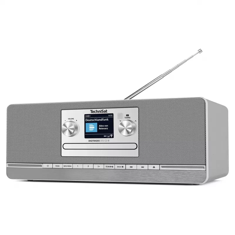 TechniSat DIGITRADIO 372 CD IR internet analoginen & digitaalinen antrasiitti, hopea