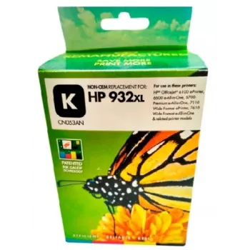 Yhteensopiva värikasetti Static-Control Hewlett-Packard 932XL CN053AE 100 ml musta
