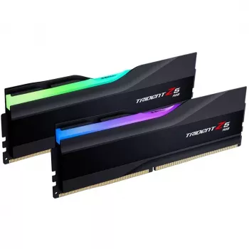 DIMM 64 GB DDR5-6400 (2x 32 GB) Dual-Kit, keskusmuisti musta, F5-6400J3239G32GX2-TZ5RK, Trident Z5 RGB, INTEL XMP
