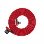 Sbox USB->Type-C 90 m/m 1,5m Type-C-90R mansikanpunainen