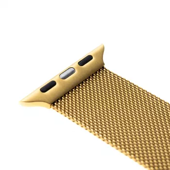 Metalliverkkoinen vaihtoranneke FIXED FIXMEST-434-GD Apple Watch 42/44/45/46/49 mm, kultainen viimeistely