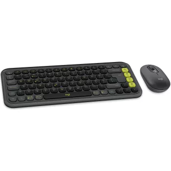 Logitech POP ICON COMBO Swiss, grafiitti/vihreä, Bluetooth, Swiss, 920-013275