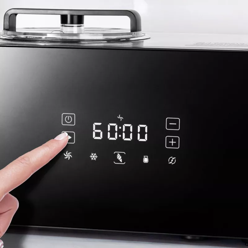 Perinteinen jäätelökone Gastroback Design Advanced Control 1,5 L 150 W musta Satin steel