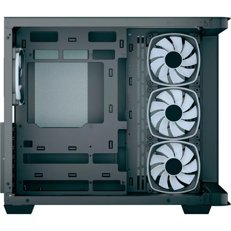 Tornikotelon AEROCOOL P500C EVO-G-BK-v1 2 karkaistulla sivupaneelilla, musta