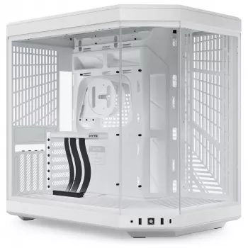 HYTE Y70 CS-HYTE-Y70-WW Midi Tower -tietokonekotelo, E-ATX, karkaistu lasi, lumenvalkoinen