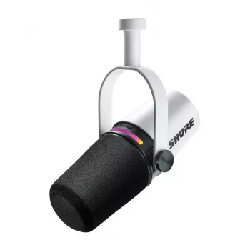Shure MV7+-W - pöytä-/laulumikrofoni XLR/USB-C-liitännällä, valkoinen