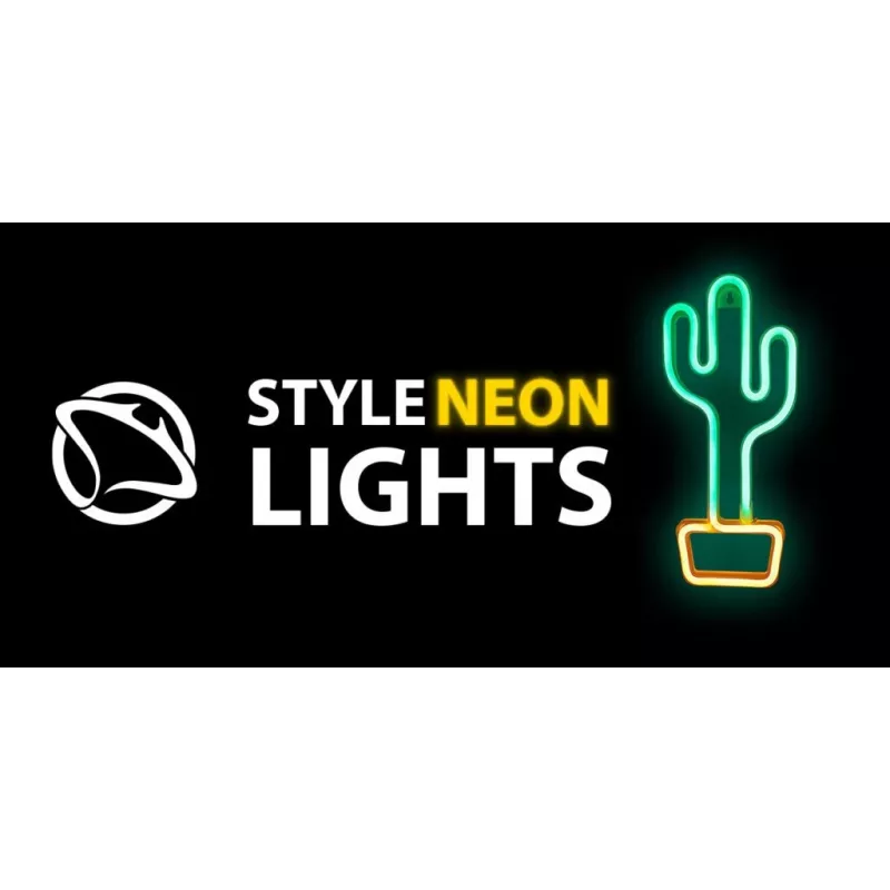 Neonvalot MANTA SNL07GN vihreä keltainen kaktustyyli koristeellinen LED-neonvalo