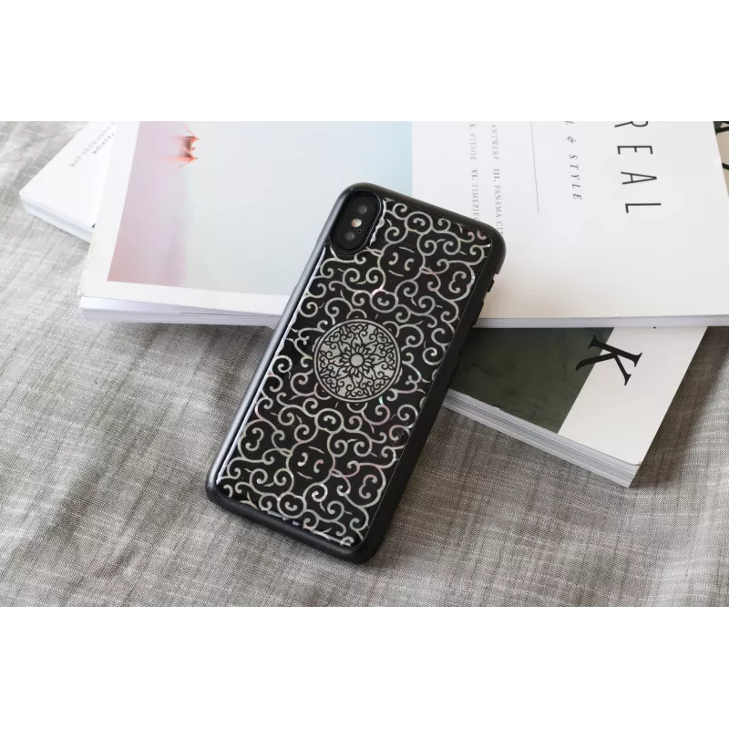 iKins älypuhelinkotelo iPhone XS / XS S Liana — musta