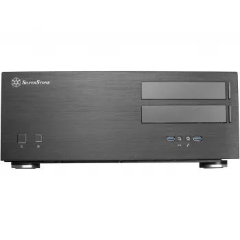 SilverStone Grandia GD08 - Desktop - SSI EEB - ilman virtalähdettä - musta - USB/audio