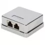 Pinta-asennusrasia Digitus CAT 6A 2-porttia