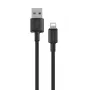 USB-A–Lightning-kaapeli Orsen S9L 1 m 2,1A — musta