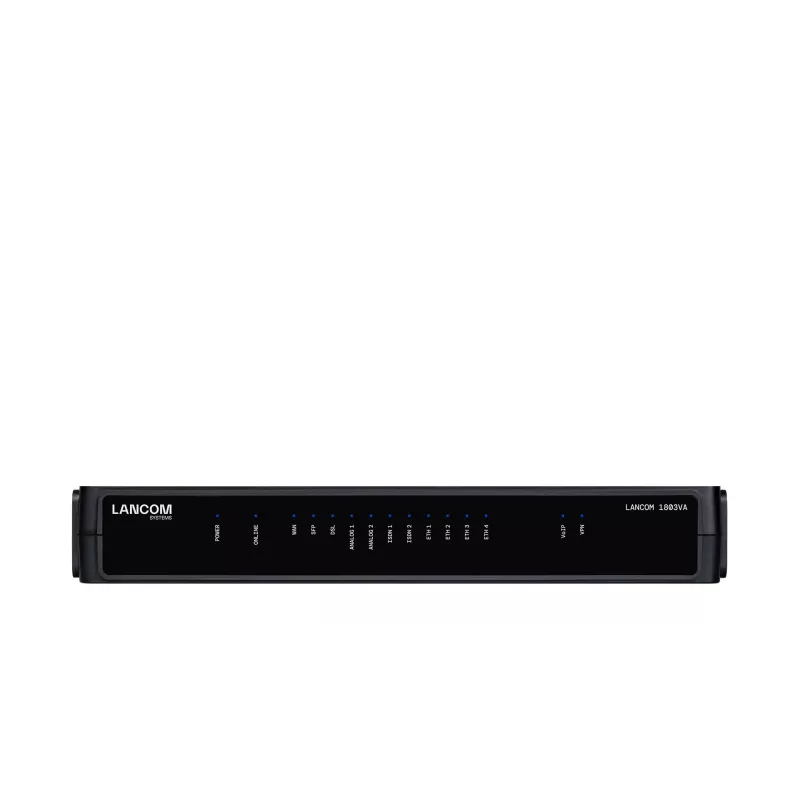 Reititin LANCOM 1803VA musta 1 tuuletin SNMP Ethernet 10 100 1000 Mbit/s