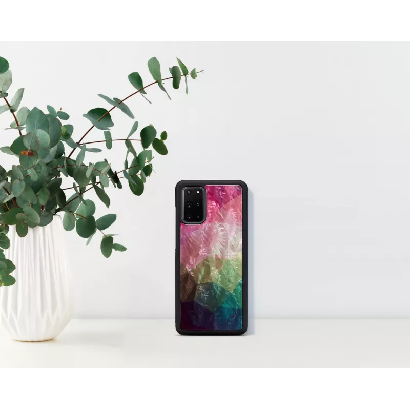 iKins puhelinkotelo Samsung Galaxy S20+ — vesikukkakuosi, musta