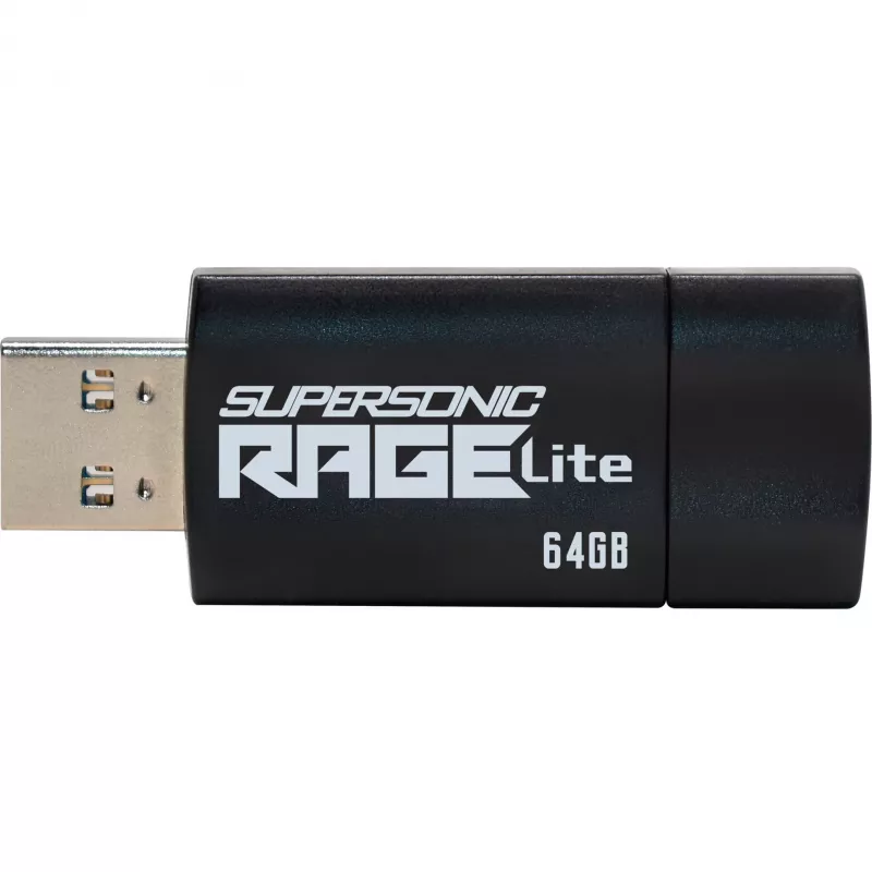 USB-muistitikku PATRIOT Supersonic Rage Lite 64 GB USB Type-A 3.2 Gen 1, liukumekanismi, iskunkestävä