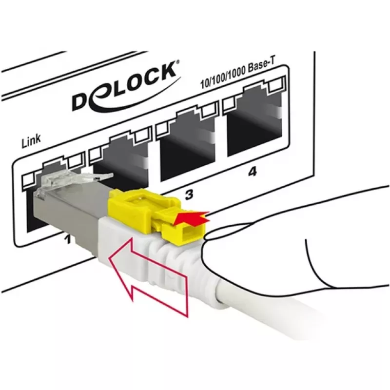Verkkokaapeli DeLOCK 85335 RJ-45 Cat6a 5 m valkoinen