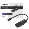 QOLTEC SATA-sovitin 52269 2,5 tuuman asemalle USB-C, tukee jopa 2 TB