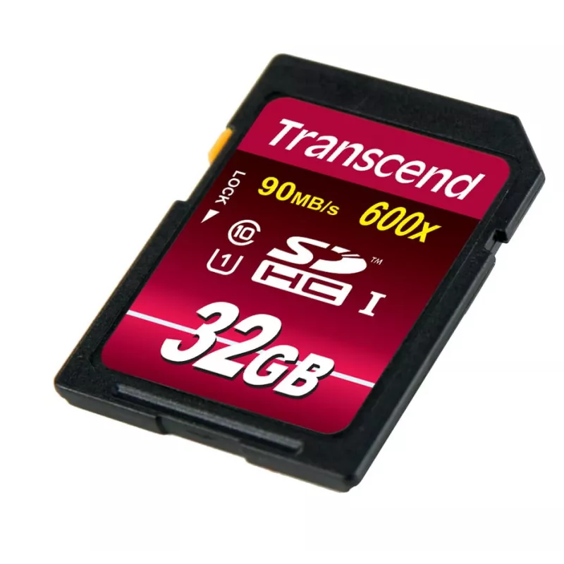 Flash-muisti Transcend 32 GB SDHC UHS-I 600x TS32GSDHC10U1