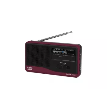 Kannettava radio Eltra Asia musta — malli kompakti AM/FM-vastaanotin