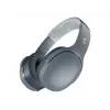 Kuulokkeet Skullcandy Crusher Evo — johdollinen & Bluetooth, harmaa, 40 h akku, USB-C, AUX, taitettava