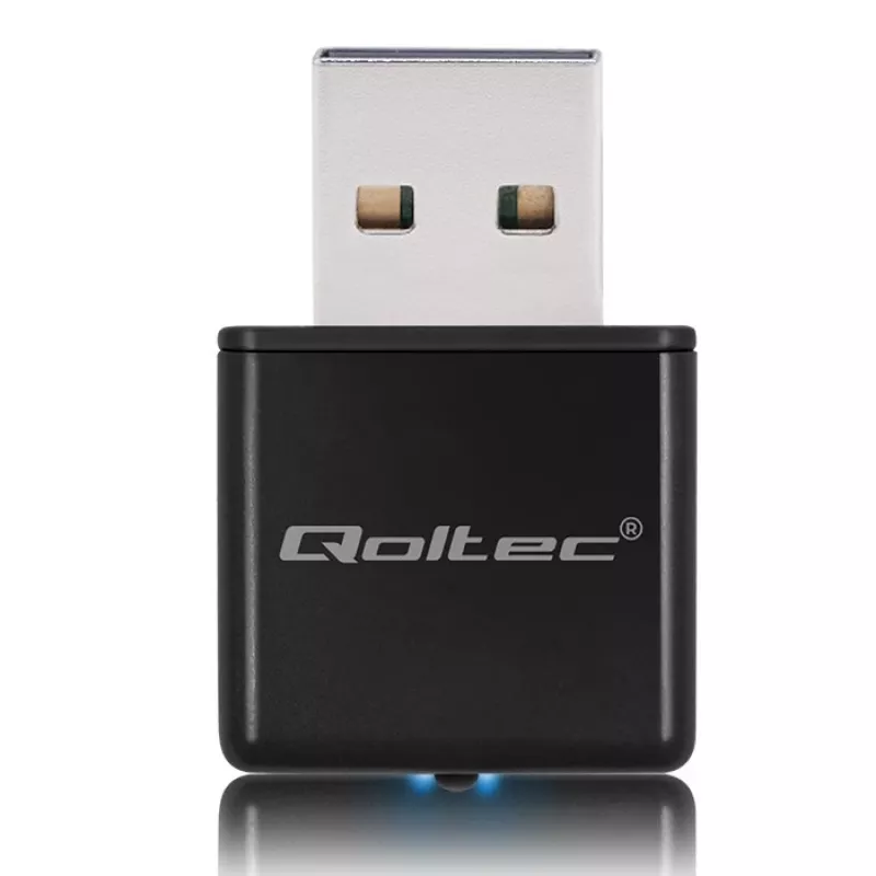 Wi‑Fi-USB-sovitin QOLTEC NANO 56986 — Mini-N, USB 2.0, 802.11n