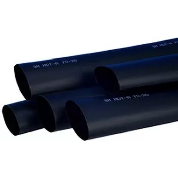 3M TE100037569 - lämpökutistesukka - musta - 100 cm - 1,2 cm - 135 °C