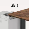 Ergo Office sähköisesti korkeussäädettävä työpöytä, enintään korkeus 1160 mm, enintään - 80 kg, ilman istuma-seisoma-pöytätasoa, musta, ER-400 B