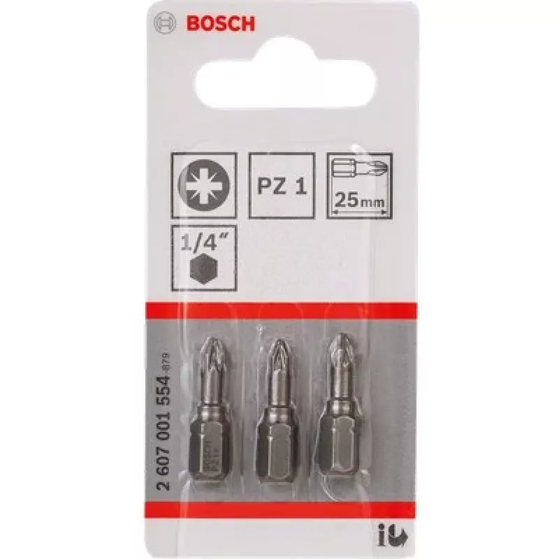 Ruuvausbitit Bosch Extra Hart 3 kpl PZ 2 25 mm