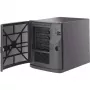Supermicro SC721 TQ-350B - tornikotelo - Mini-ITX 350 W (ATX) - musta - USB (CSE-721TQ-350B)