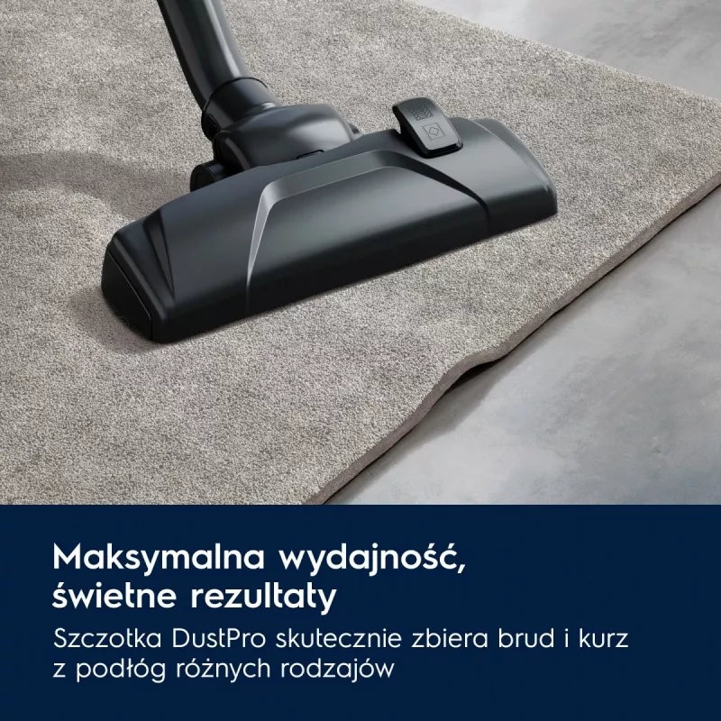 Rumpupölynimuri Electrolux EB31C1DB 750 W, 3 litran pölypussi, HEPA-suodatin, teleskooppiteräsputki