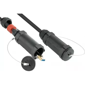 AOC hybridi suurnopeus HDMI 2.0b, teräsvahvistettu, 4K @60Hz, 18 GBit/s, musta, 50m, PYTHON Series (AOC-HP2050)