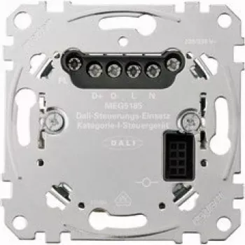 Merten MEG5185-0000. Tyyppi: valaistuksenohjaus, suojausluokka: I. Virtalähde: AC, AC-tulojännite: 220 V, AC-tulotaajuus: 50/60 Hz (MEG5185-0000)