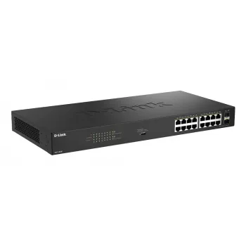 D-Link DGS-1018P/E 18-porttinen Gigabit PoE+ hallitsematon kytkin
