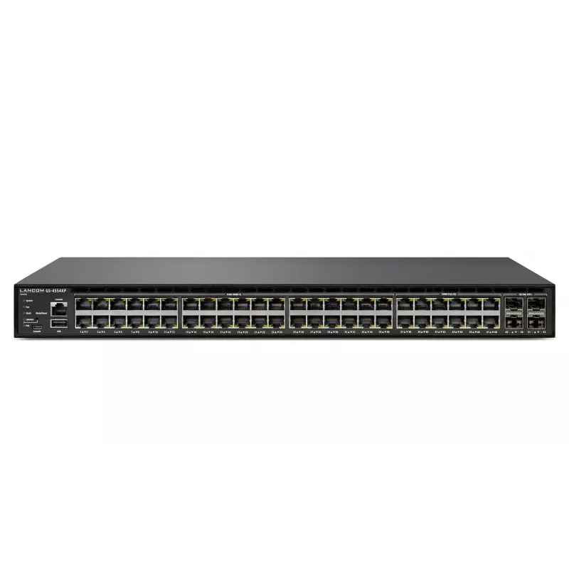 Hallittava kytkin Lancom Systems GS-4554XP L3 2.5G Ethernet 54 porttia PoE