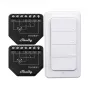 Shelly WiFi Controller Set Shutter BLU RC Button 4 — älykäs rele rullaverhoille ja kaihtimille