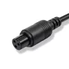 Sähköpyörän laturi QOLTEC 36V–42V 2A GX12 3-pin-liittimellä