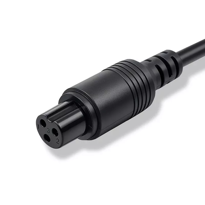 Sähköpyörän laturi QOLTEC 36V–42V 2A GX12 3-pin-liittimellä