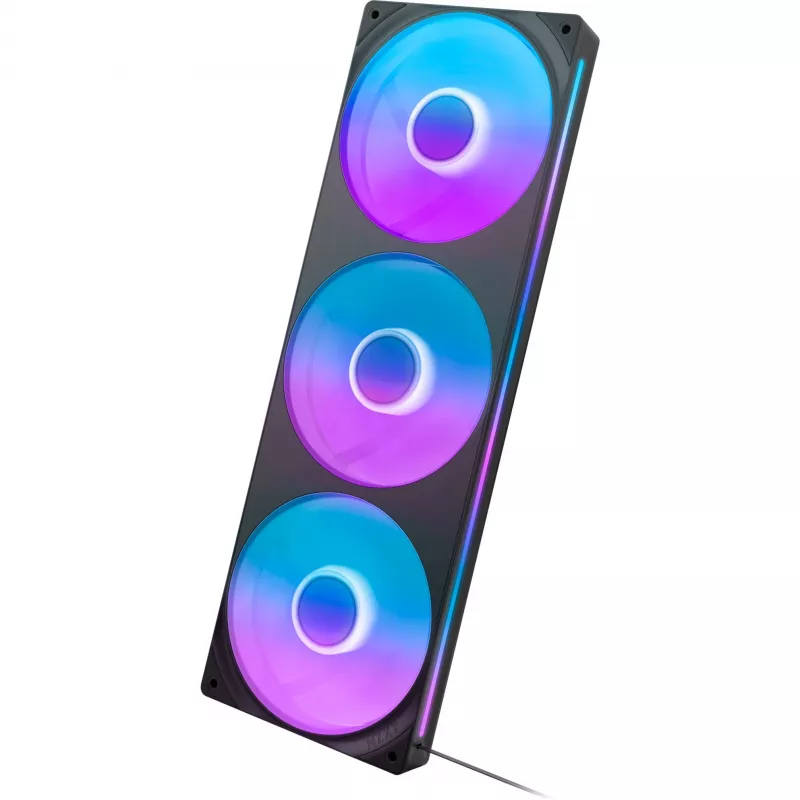 NZXT F360 RGB Core 360mm ARGB 3 kpl pakkaus musta