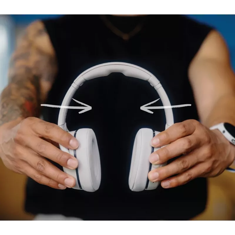 Skullcandy Crusher 540 Active Over-Ear kuulokkeet, harmaa Concrete