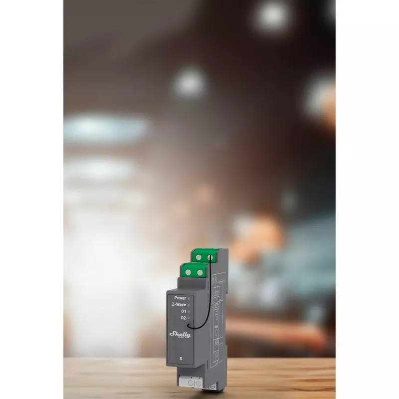 Puolijohderele Shelly Wave Pro 2 2-kanava 25 A 110–240 V DIN-kisko, 868,4 MHz
