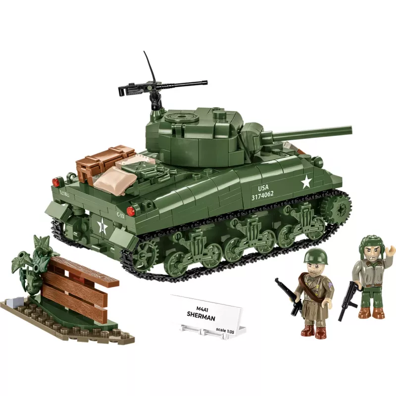 Rakennuspalikat M4A1 Sherman 663 osaa